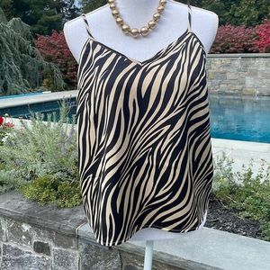 J. Crew Zebra Print Cami Size 6🦓